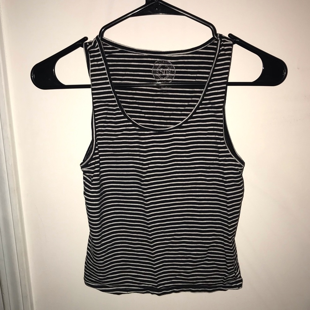 Striped tank top.